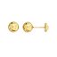 Pendientes de oro 18k bola con rosca